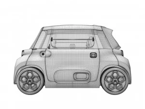 Citroen Ami 2021 3D Model