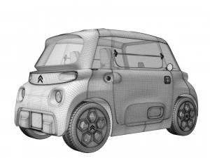 Citroen Ami 2021 3D Model