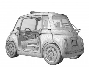 Fiat Topolino 2023 3D-Modell