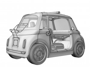 Fiat Topolino 2023 3D-Modell