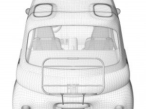 Fiat Topolino 2023 3D-Modell
