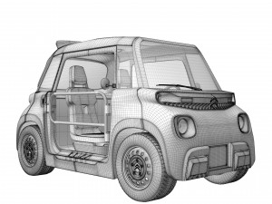 Citroen MY AMI BUGGY 2023 3D मॉडल
