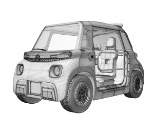 Citroen MY AMI BUGGY 2023 3D मॉडल
