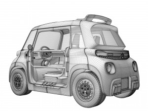 Citroen MY AMI BUGGY 2023 3D मॉडल
