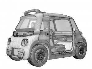 Citroen MY AMI BUGGY 2023 3D मॉडल