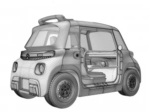 Citroen MY AMI BUGGY 2023 3D Model