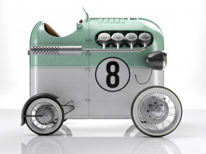 Steampunk Race Car 3D Модель