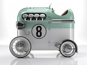 Steampunk Race Car 3D Модель