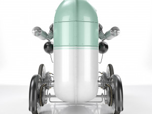 Steampunk Race Car 3D Модель