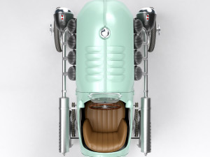 Steampunk Race Car 3D Модель