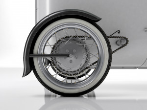 Steampunk Race Car 3D Модель