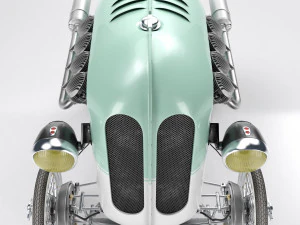 Steampunk Race Car 3D Model