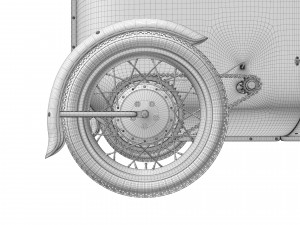 Steampunk Race Car 3D Модель