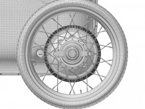 Steampunk Race Car 3D Model