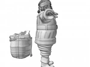 Pap&aacute; Noel Modelo 3D