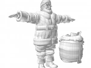 Pap&aacute; Noel Modelo 3D