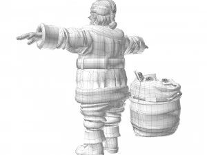 Pap&aacute; Noel Modelo 3D