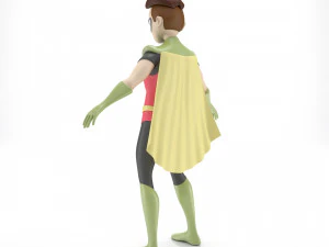 Personaggio dei cartoni animati di Robin Modello 3D