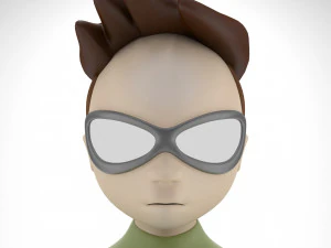 Personaggio dei cartoni animati di Robin Modello 3D