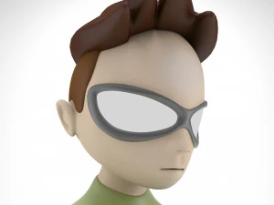 Personaggio dei cartoni animati di Robin Modello 3D