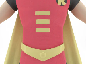 Personaggio dei cartoni animati di Robin Modello 3D