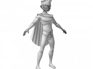 Personaggio dei cartoni animati di Robin Modello 3D