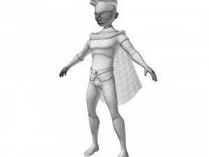 Personaggio dei cartoni animati di Robin Modello 3D