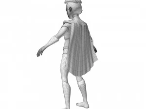 Personaggio dei cartoni animati di Robin Modello 3D