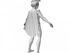 Personaggio dei cartoni animati di Robin Modello 3D