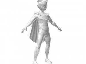 Personaggio dei cartoni animati di Robin Modello 3D