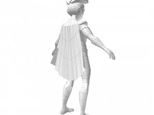 Personaggio dei cartoni animati di Robin Modello 3D