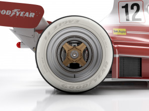 Ferrari F1 312T 1975 3D Model
