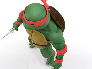 Raffaello delle Tartarughe Ninja delle TMNT Modello 3D