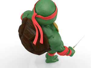 Raffaello delle Tartarughe Ninja delle TMNT Modello 3D