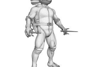 Raffaello delle Tartarughe Ninja delle TMNT Modello 3D