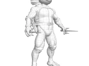 Raffaello delle Tartarughe Ninja delle TMNT Modello 3D