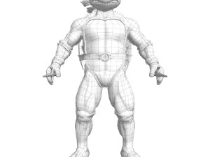 Raffaello delle Tartarughe Ninja delle TMNT Modello 3D