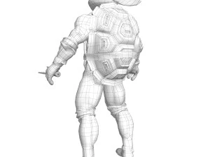 Raffaello delle Tartarughe Ninja delle TMNT Modello 3D