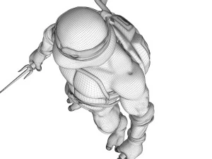 Raffaello delle Tartarughe Ninja delle TMNT Modello 3D