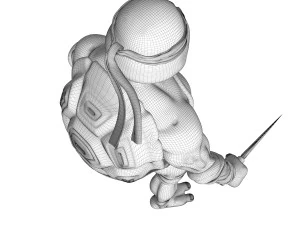 Raffaello delle Tartarughe Ninja delle TMNT Modello 3D