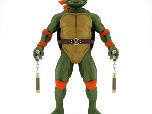 TMNT Ninja Turtles Michelangelo 3Dモデル