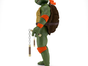 TMNT Ninja Turtles Michelangelo 3Dモデル