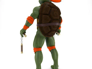 TMNT Ninja Turtles Michelangelo 3D Model