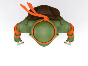 TMNT Ninja Turtles Michelangelo 3D Model