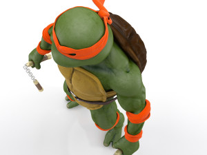 TMNT Ninja Turtles Michelangelo 3Dモデル
