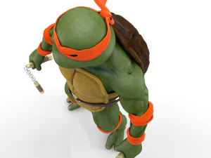 TMNT Ninja Turtles Michelangelo 3D Model