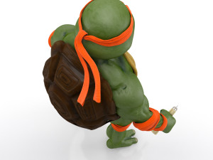 TMNT Ninja Turtles Michelangelo 3Dモデル