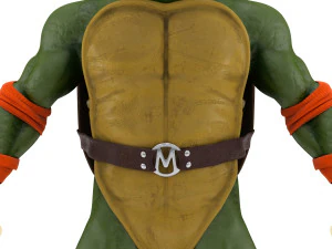 TMNT Ninja Turtles Michelangelo 3D Model