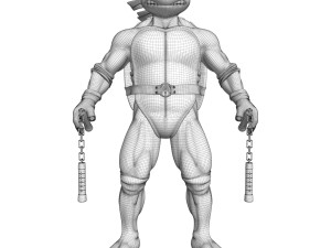 TMNT Ninja Turtles Michelangelo 3Dモデル