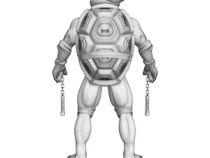 TMNT Ninja Turtles Michelangelo 3D Model